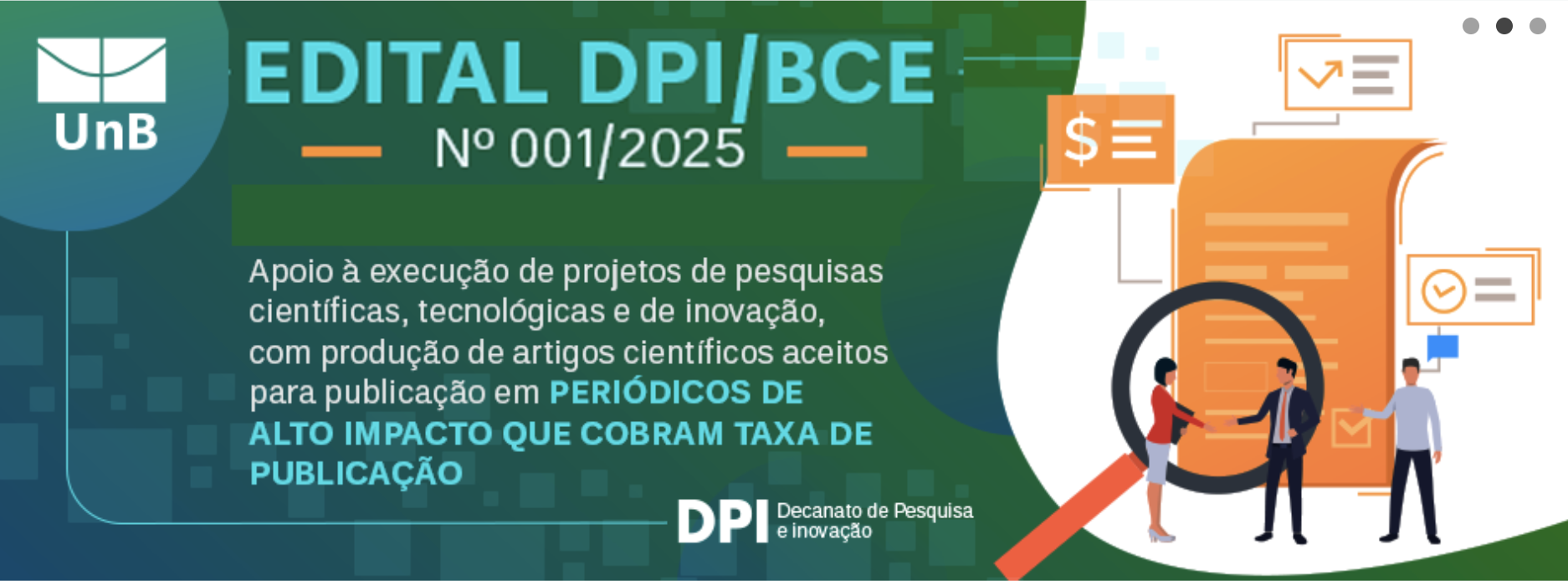 Edital para publicação científica