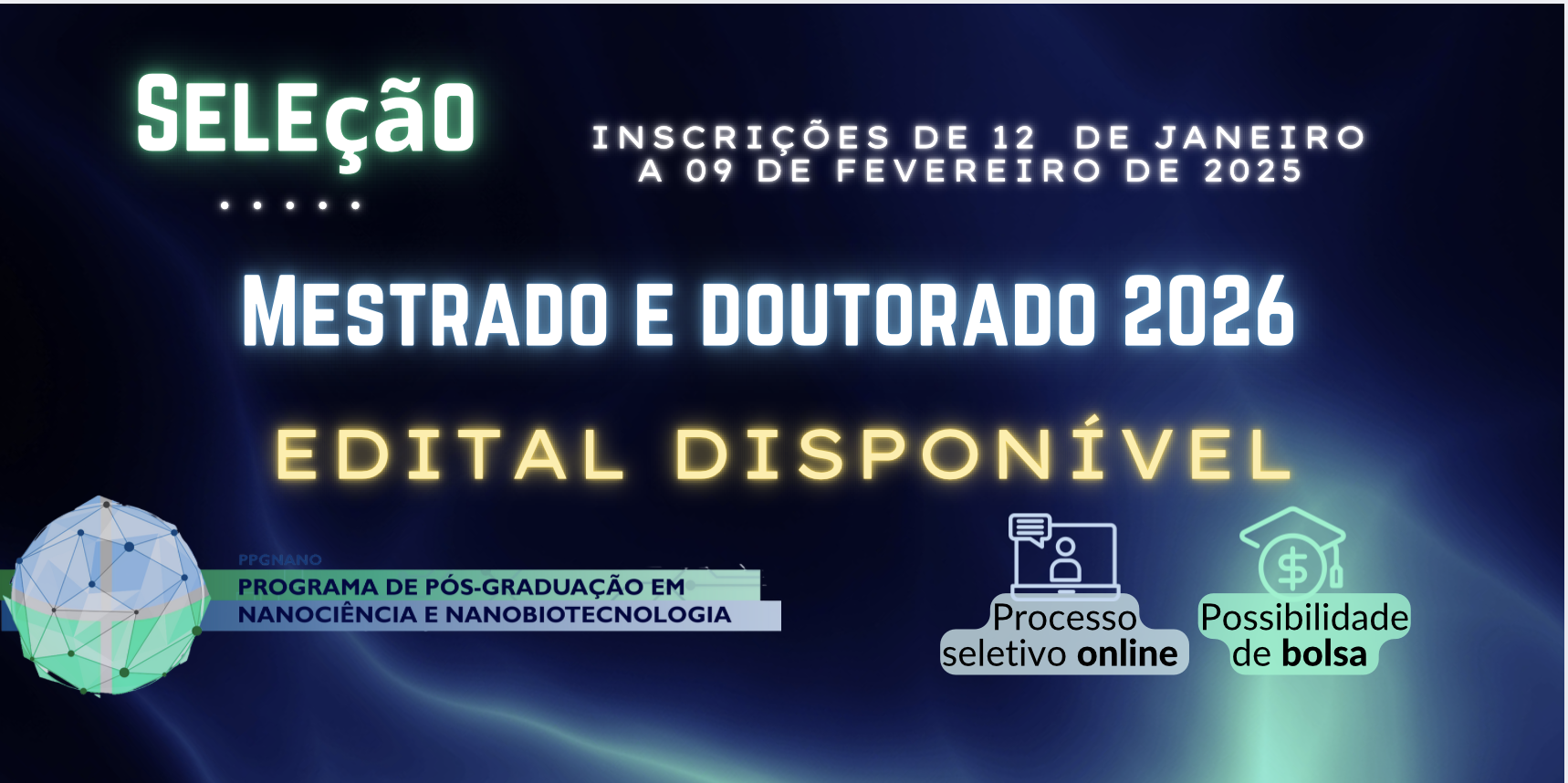 Seleção de alunos de mestrado e doutorado